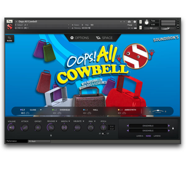Soundiron Oops! All Cowbell - for Kontakt & Decent Sampler