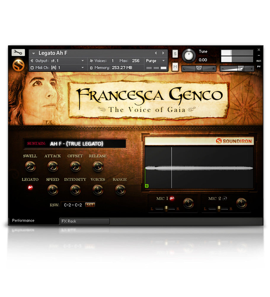 Voice of Gaia: Francesca - Solo Voice - virtual instrument sample library for Kontakt by Soundiron