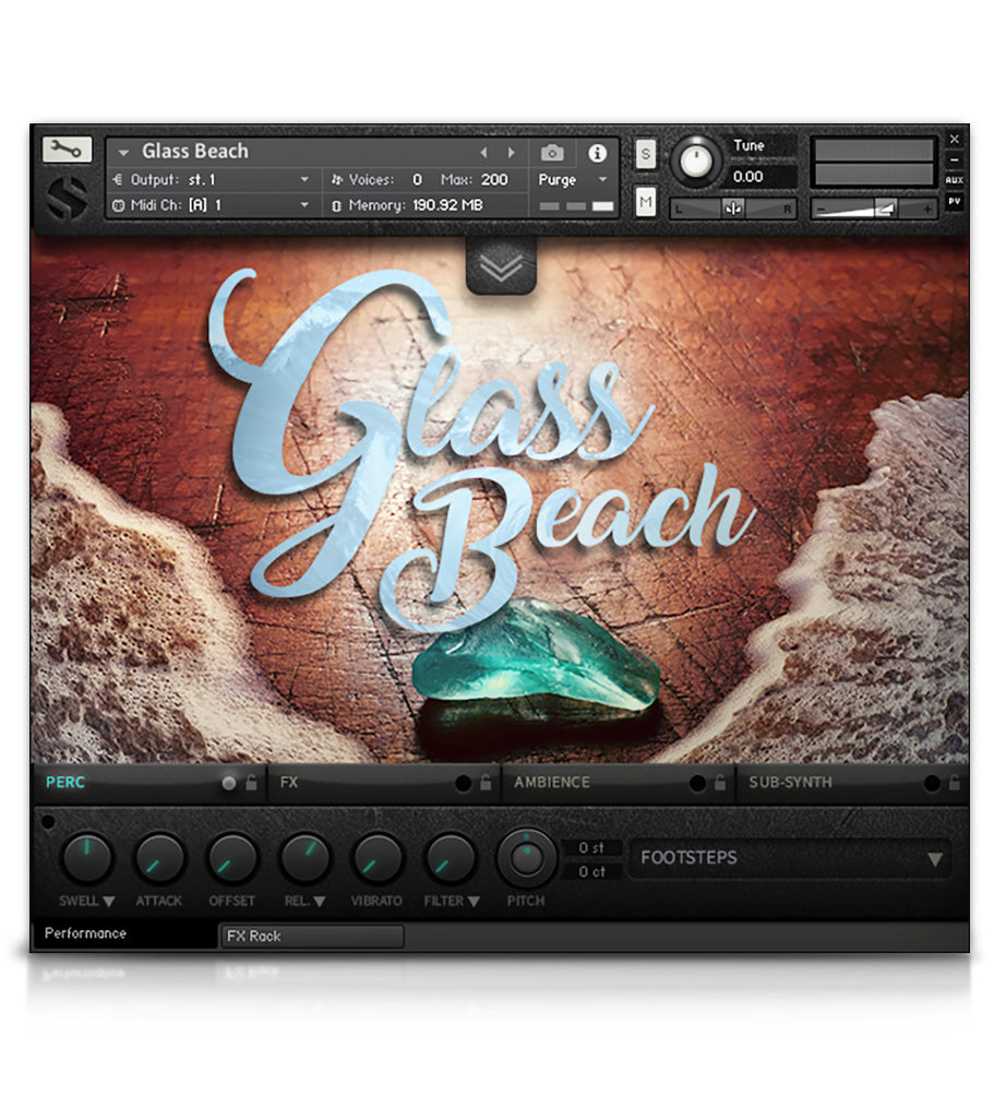 Glass Beach - Percussion - virtual instrument sample library for Kontakt by Soundiron