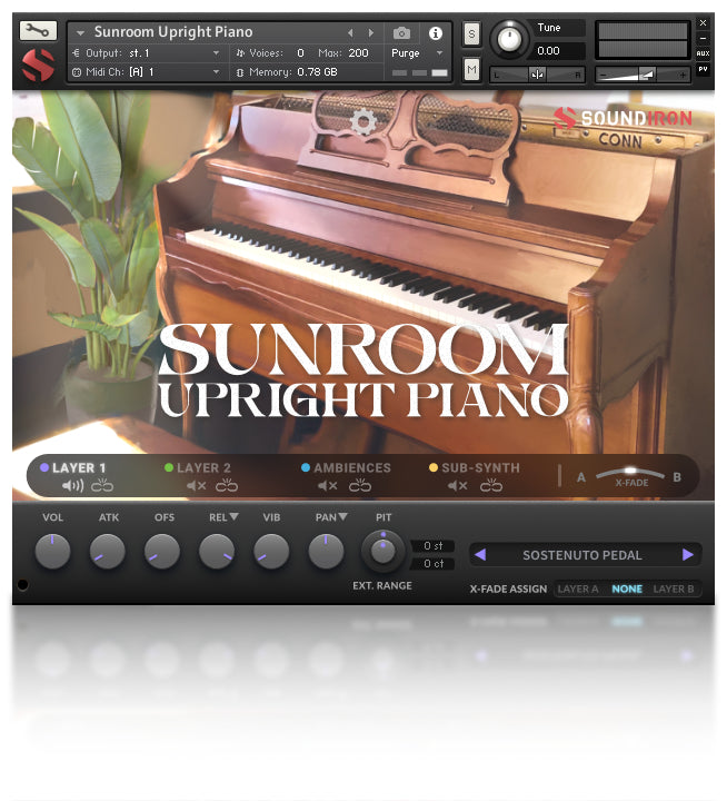 Sunroom Upright Piano