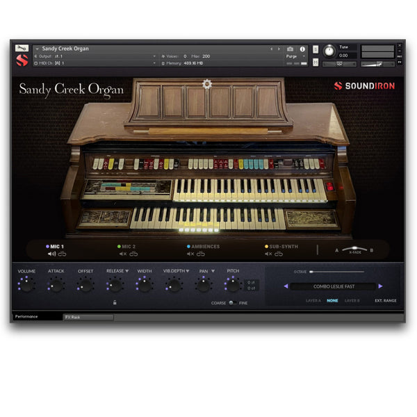 Soundiron Sandy Creek Organ - Vintage Thomas Monticello Organ for