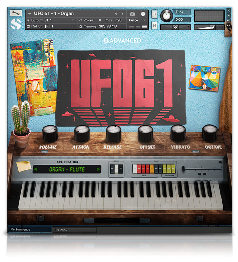 UFO 61 - Pianos and Organs - virtual instrument sample library for Kontakt by Soundiron