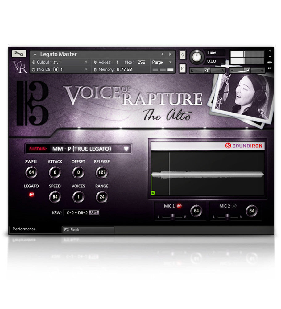 Voice of Rapture: The Alto - Solo Voice - virtual instrument sample library for Kontakt by Soundiron