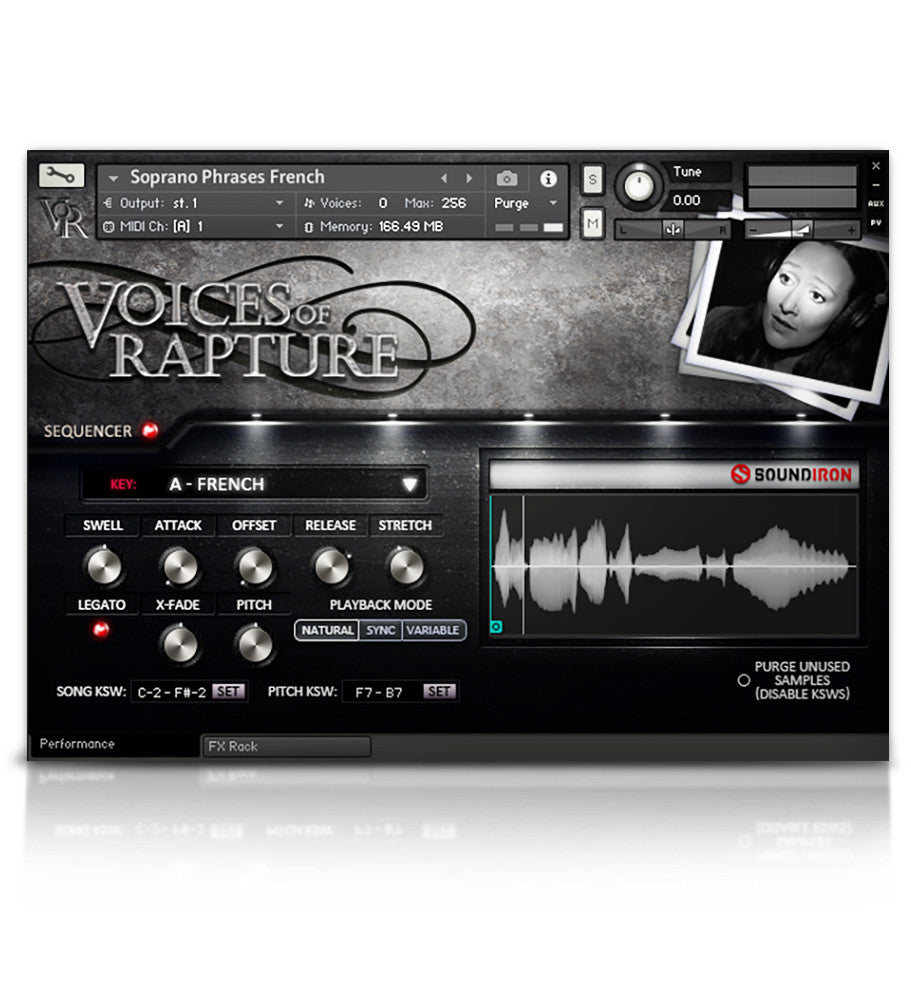 Voices Of Rapture - Solo Voice - virtual instrument sample library for Kontakt by Soundiron