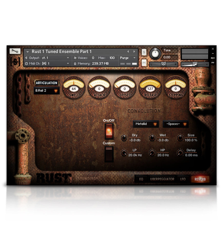 Rust 1 - Metal - virtual instrument sample library for Kontakt by Soundiron