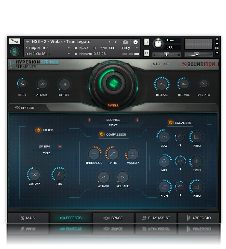 Hyperion Strings Elements - Strings - virtual instrument sample library for Kontakt by Soundiron