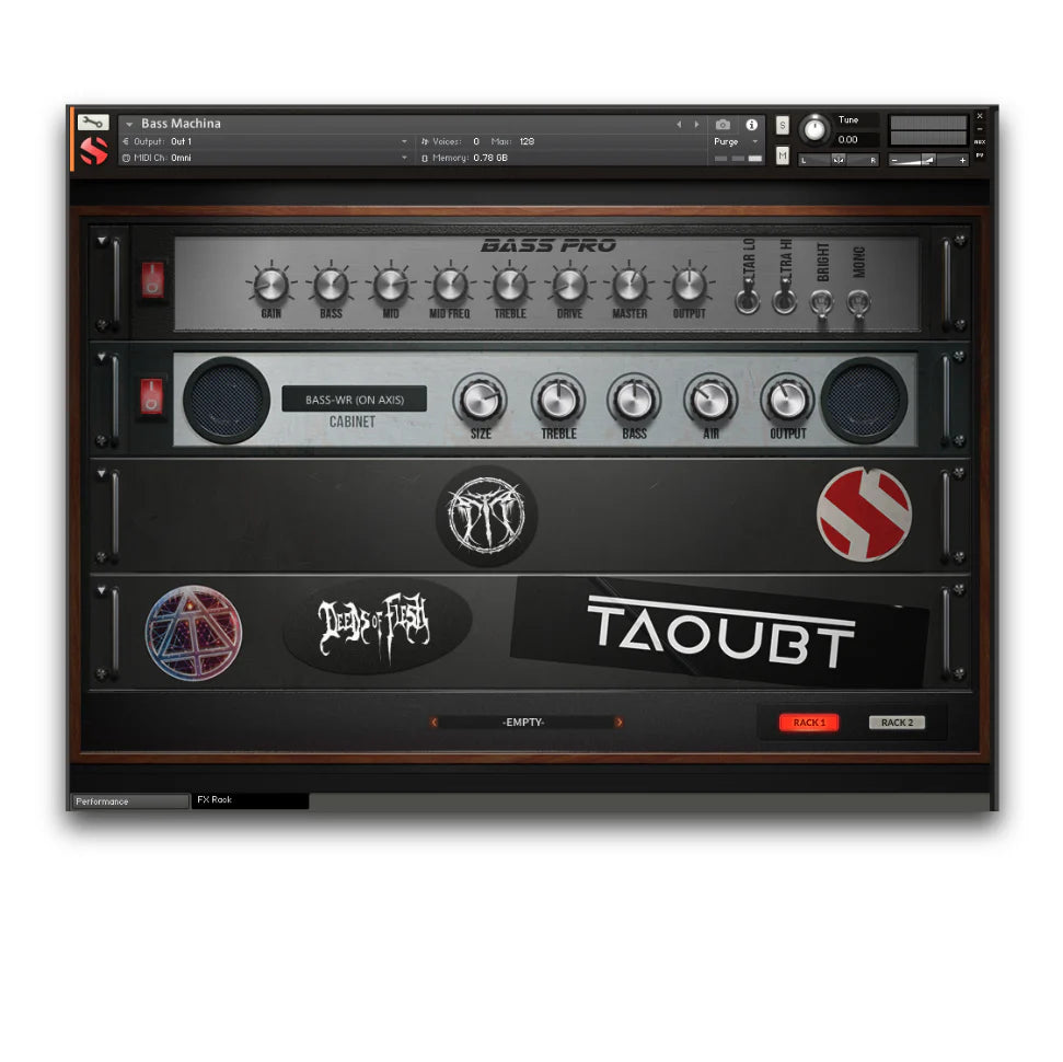 Bass Machine Sound Module Soundiron Bass Machina - Kiesel Virtual Bass for Metal - NKS Kontakt Player