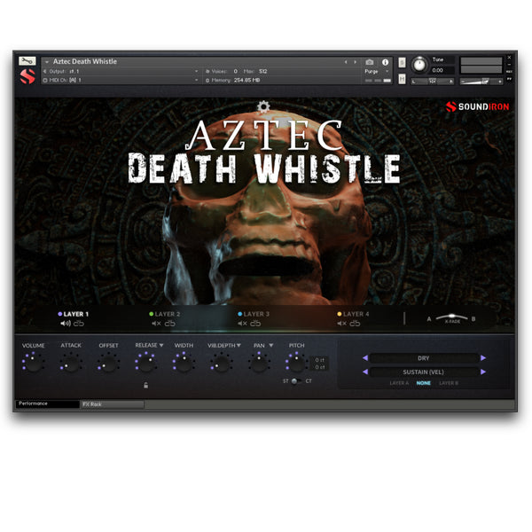 Soundiron Aztec Death Whistle - ceremonial wind instrument for Kontakt