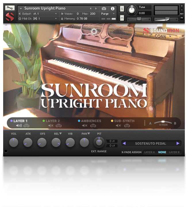 Sunroom Upright Piano