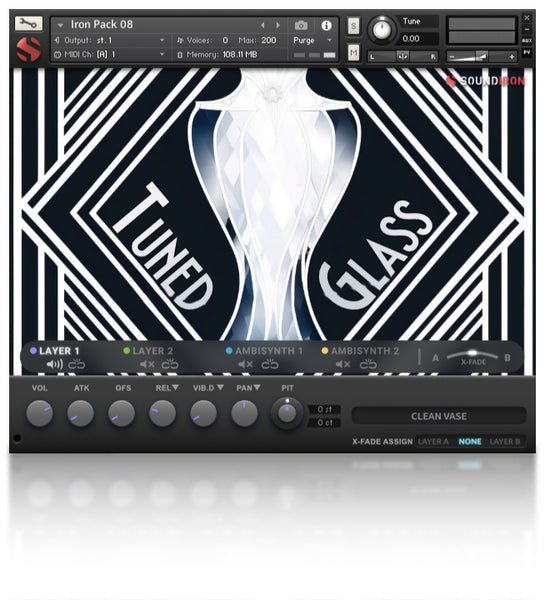 Soundiron Iron Pack 8 tuned glass & FX library for Kontakt & SFZ