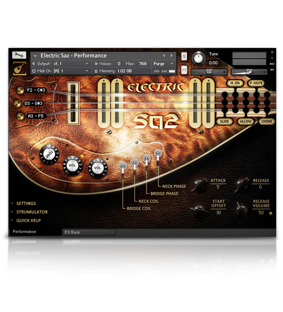 saz pedal Soundiron Acoustic & Electric Saz Bundle