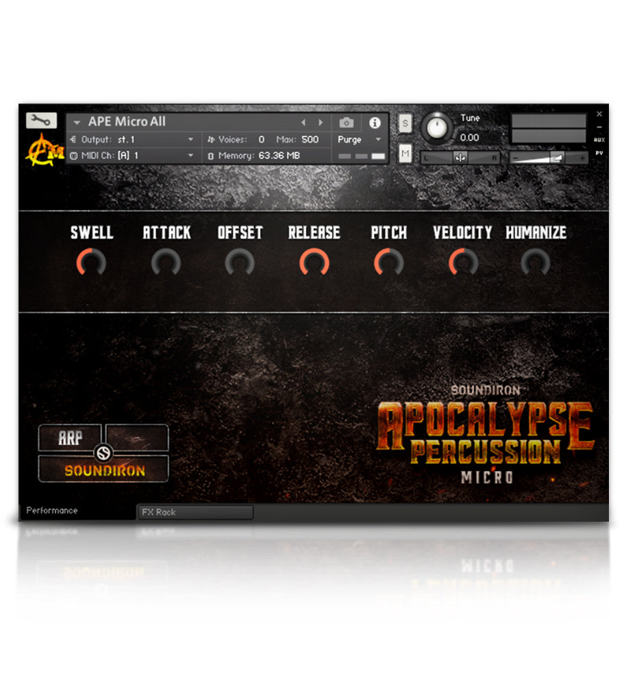 Apocalypse Percussion Micro - APE Series - virtual instrument sample library for Kontakt by Soundiron