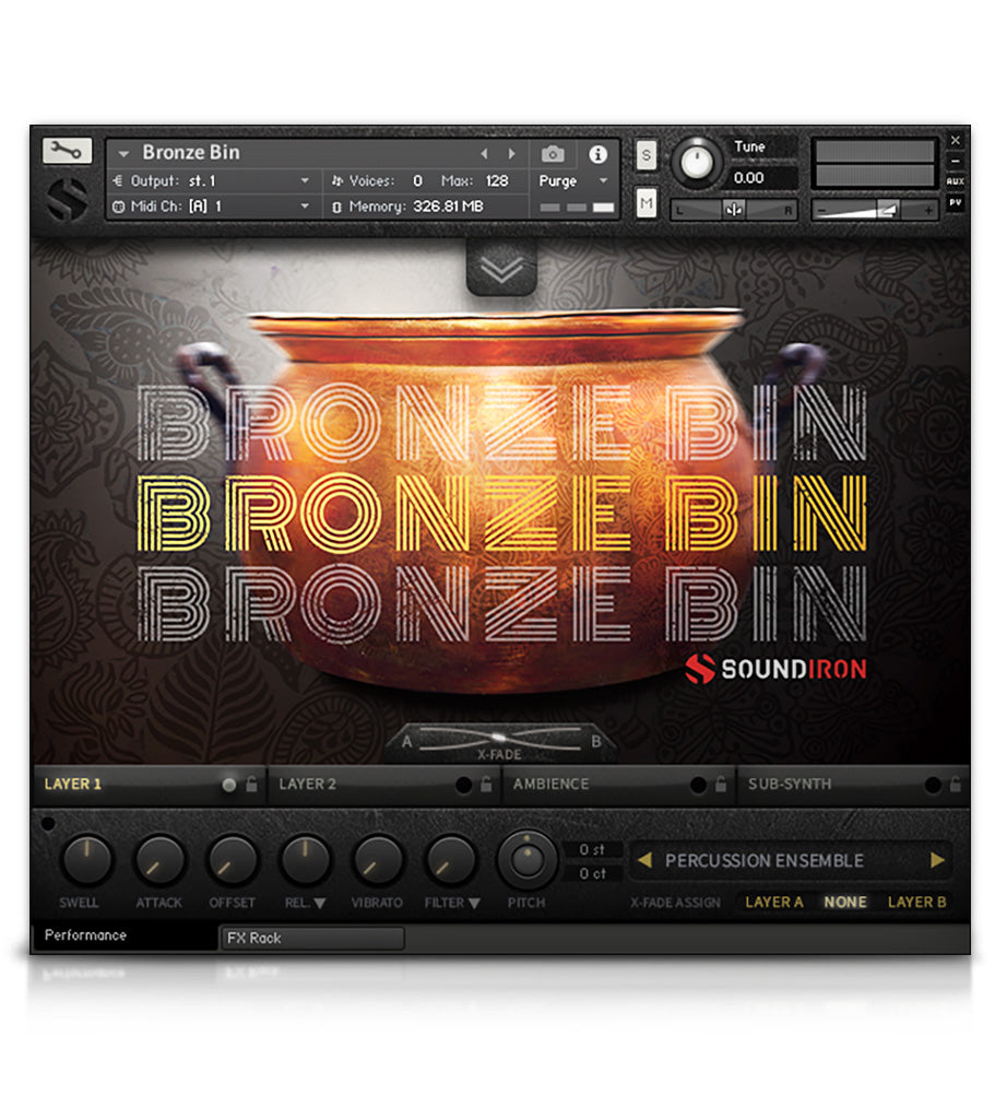 Bronze Bin - Metal - virtual instrument sample library for Kontakt by Soundiron
