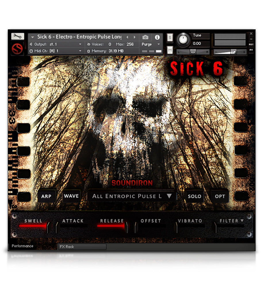 Sick 6 - Horror - virtual instrument sample library for Kontakt by Soundiron