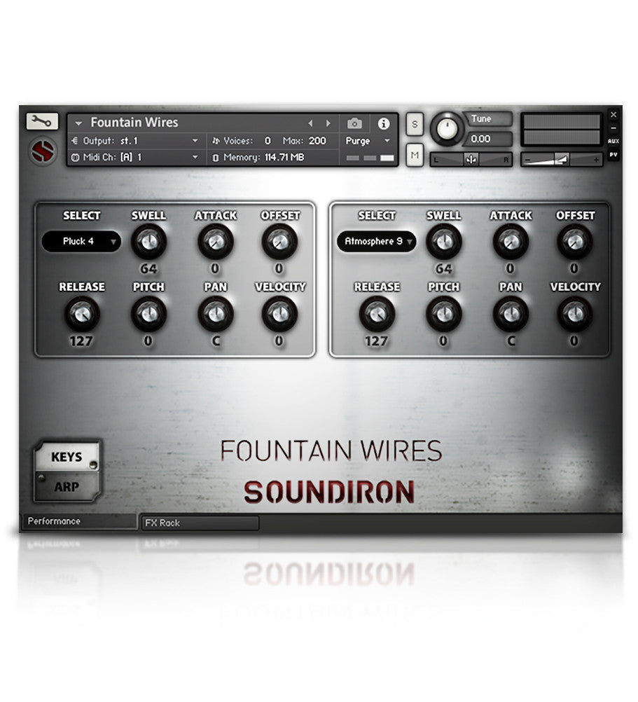 Fountain Wires - Experimental - virtual instrument sample library for Kontakt by Soundiron