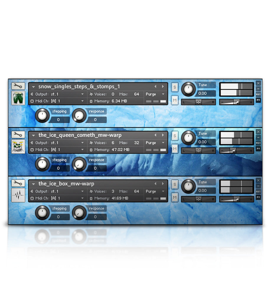 Snow Drums - Micropaks - virtual instrument sample library for Kontakt by Soundiron