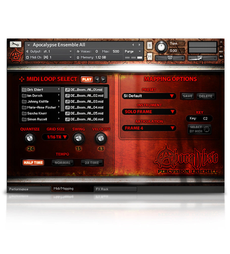 Apocalypse Percussion Ensemble - APE Series - virtual instrument sample library for Kontakt by Soundiron