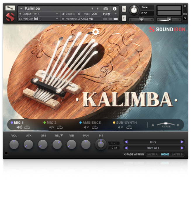 Soundiron Kalimba - modernized tuned Mbira thumb piano for Kontakt
