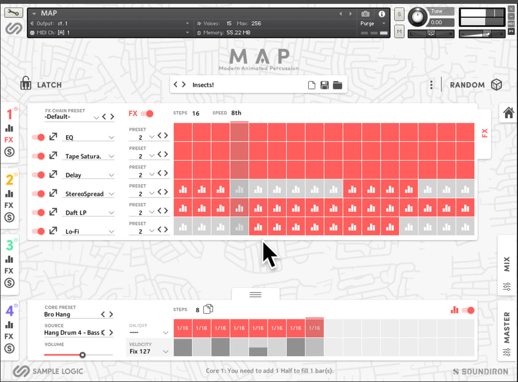 Soundiron Modern Animated Percussion - custom drum machine for Kontakt