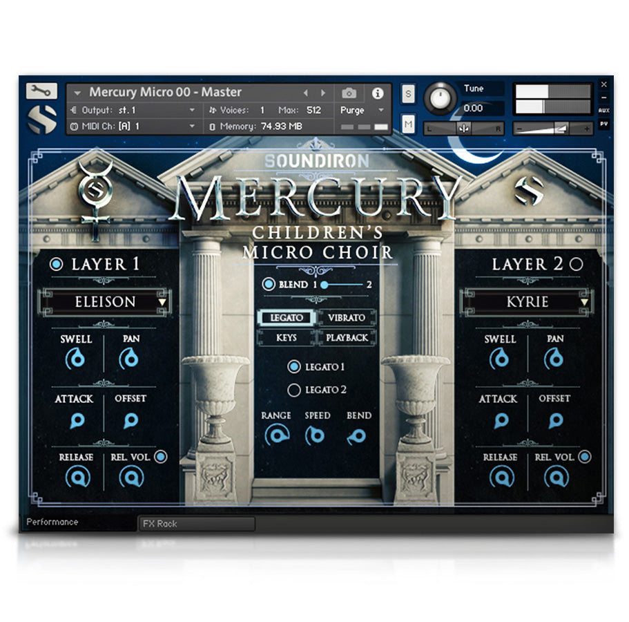 Mercury Boys' Choir Micro - Mercury Series - virtual instrument sample library for Kontakt by Soundiron