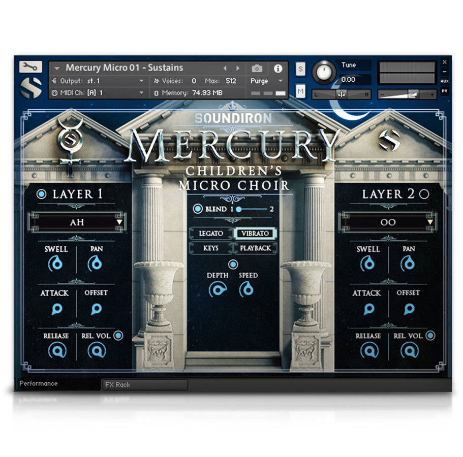 Mercury Boys' Choir Micro - Mercury Series - virtual instrument sample library for Kontakt by Soundiron