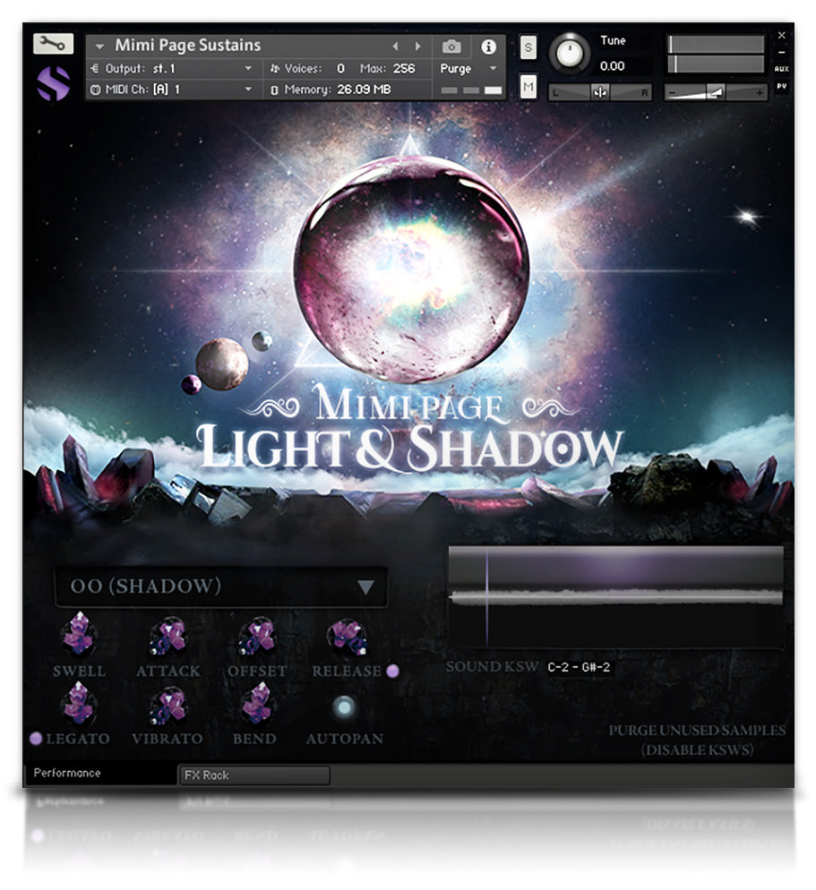 Mimi Page Light & Shadow - Solo Voice - virtual instrument sample library for Kontakt by Soundiron