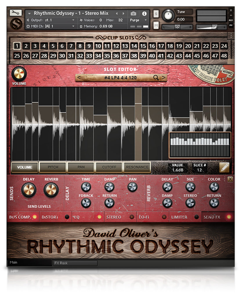 Soundiron David Oliver's Rhythmic Odyssey - drum loops for Kontakt NKS