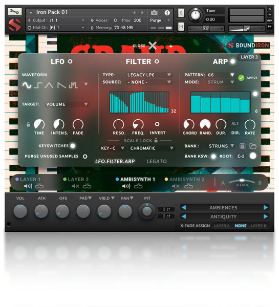 Soundiron Iron Pack 1 - piano & synth FX library for Kontakt