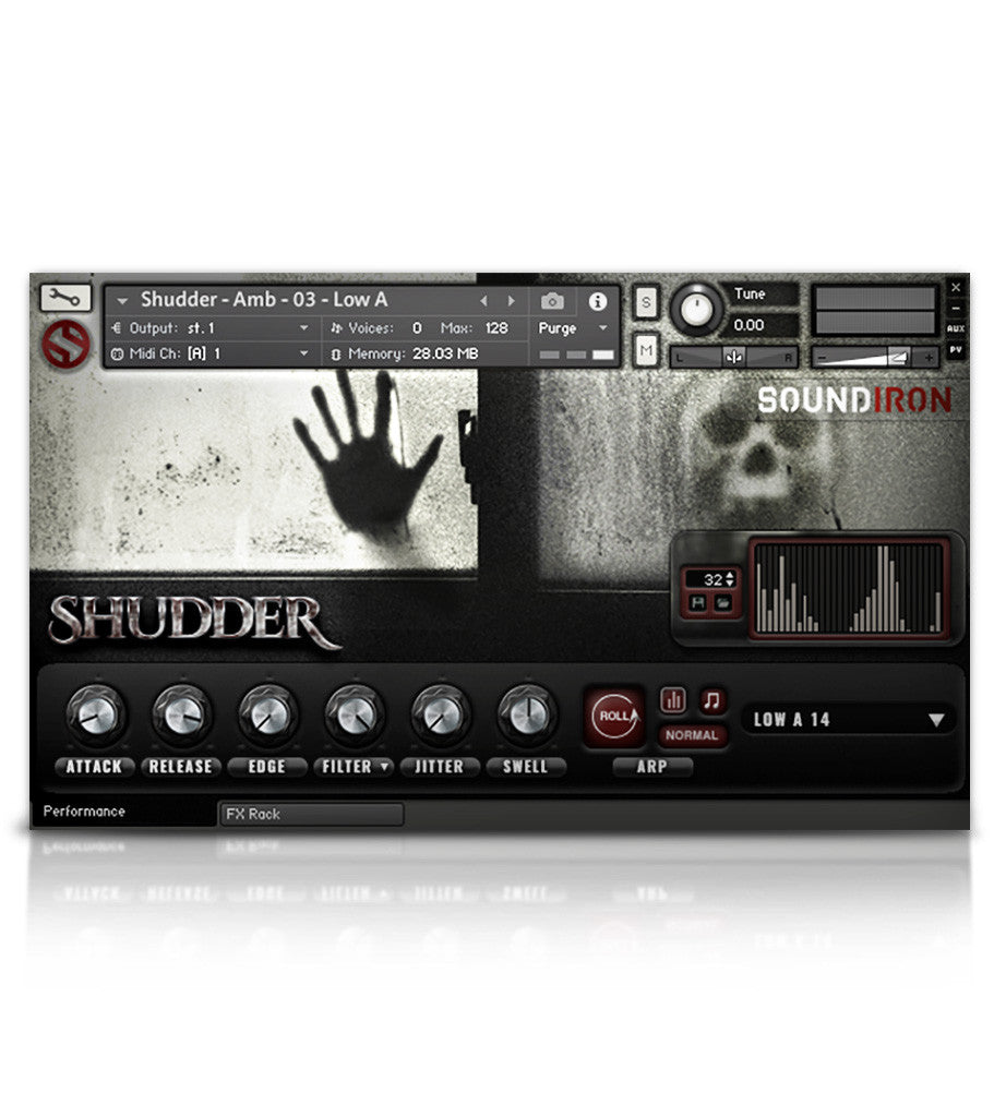 Shudder - Juno VHS Series - virtual instrument sample library for Kontakt by Soundiron