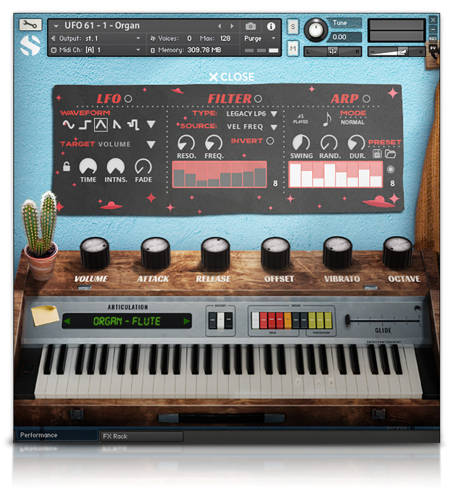 UFO 61 - Pianos and Organs - virtual instrument sample library for Kontakt by Soundiron