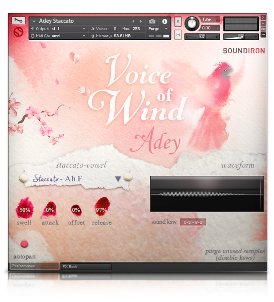 Voice of Wind: Adey - Solo Voice - virtual instrument sample library for Kontakt by Soundiron