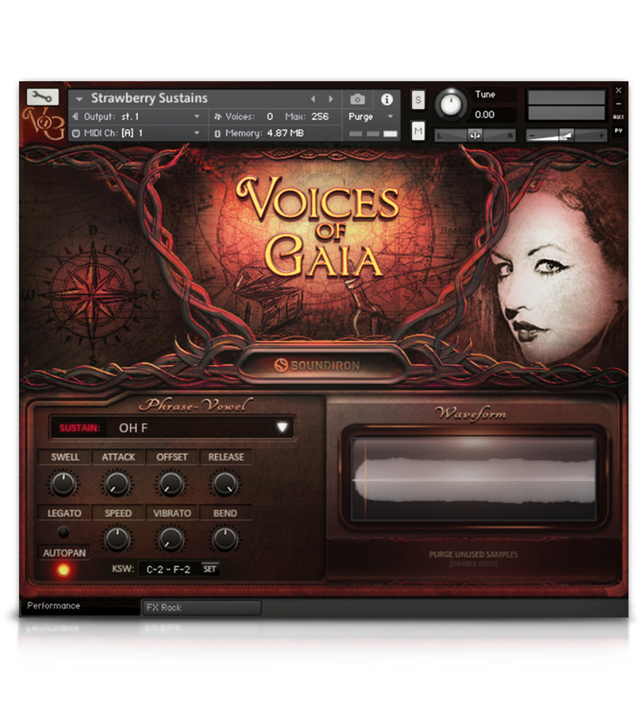 Voices Of Gaia - Solo Voice - virtual instrument sample library for Kontakt by Soundiron